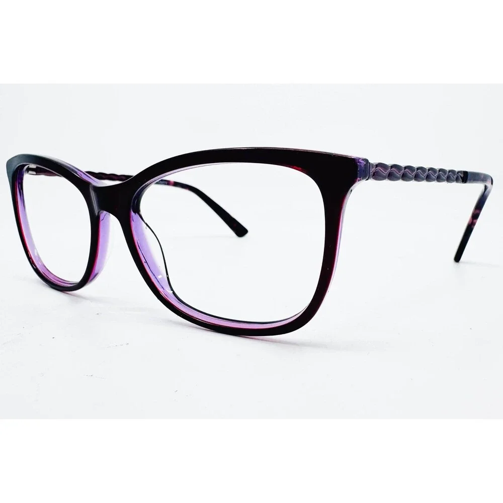 Hard Candy Eyeglasses Women Purple HC268 Sangria Cat Eye 57-17-145